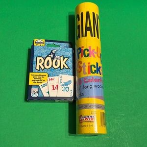 New Bundle of Two Family Game Night: ROOK & Pick-Up Sticks